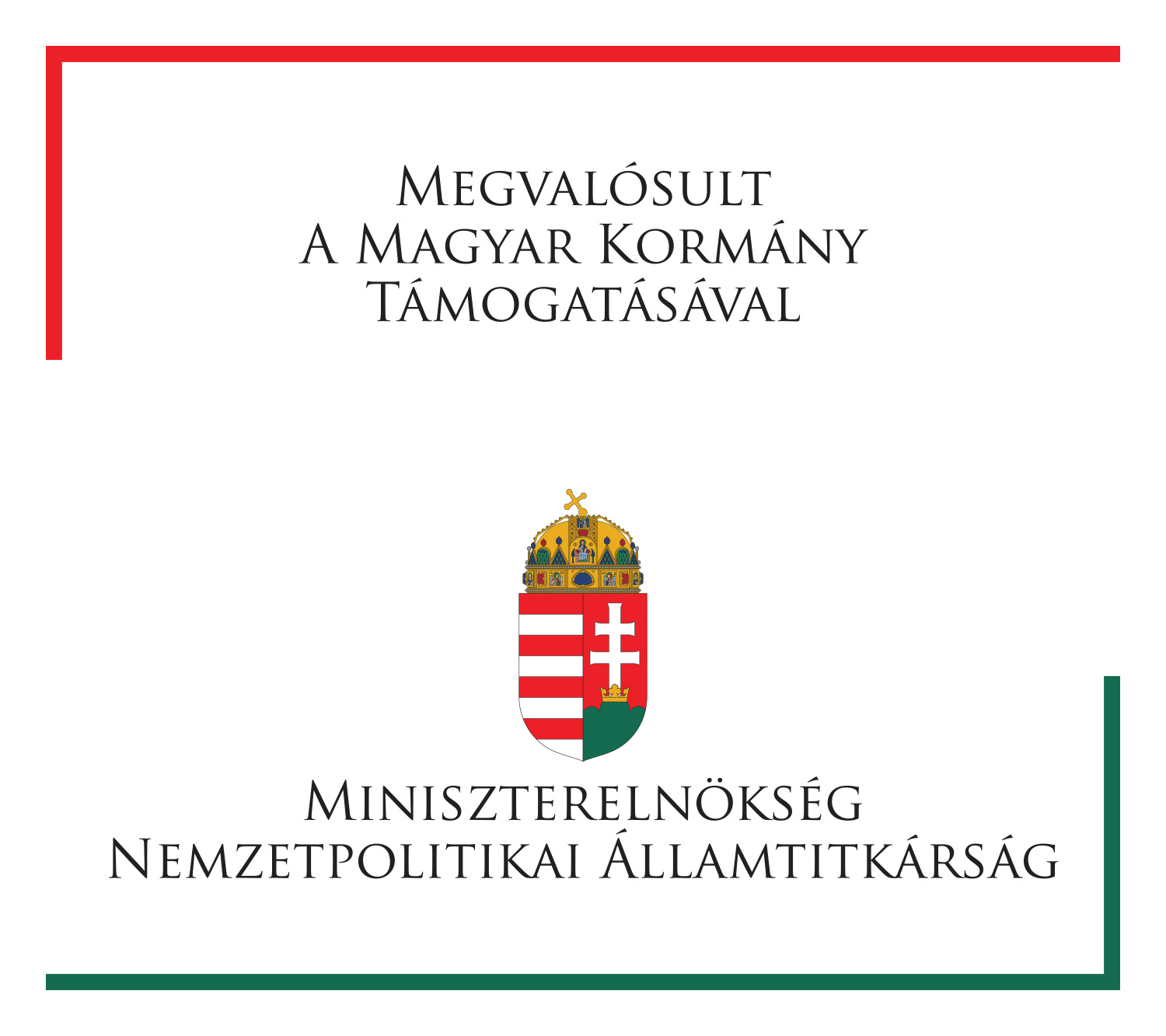 Miniszterelnökség Nemzetpolitikai Államtitkárság logo
